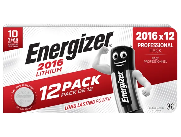 Pile energizer miniature lithium cr2016 blister 12     unites — Non classé