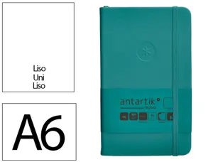 Carnet fermeture elastique antartik notes couverture rigide a6 papier uni ivoire 100 feuilles 80gr fsc vert paon — Non classé