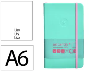 Carnet fermeture elastique rose antartik notes couverture rigide a6 papier uni ivoire 100 feuilles 80gr fsc turquoise — Non…