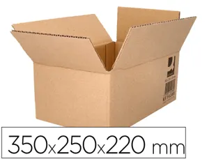 Caisse americaine q-connect carton recycle cannelure 5mm  350x250x220mm — Non classé