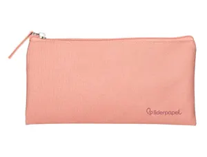 Fourre-tout liderpapel plat 1 compartiment 20x10cm coloris  rose peche — Non classé