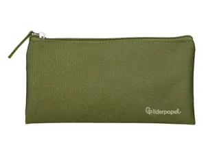Fourre-tout liderpapel plat 1 compartiment 20x10cm coloris  vert militaire — Non classé