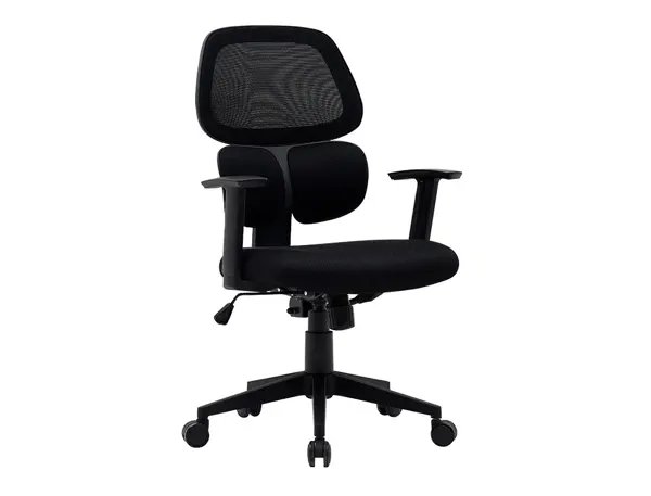 Chaise operateur q-connect ancona maille base metallique haut max 1110 larg 660 prof 590 roues premium coloris noir — Non…