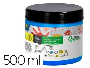 Peinture au doigt liderpapel flacon 500 ml coloris bleu — Non classé