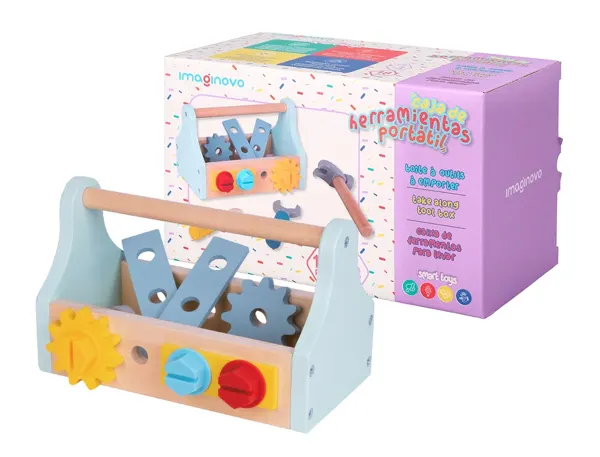 Jeu enfant imaginovo boite a outil bois +3 ans 18 pieces — Non classé