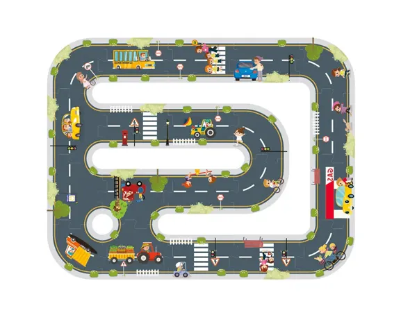 Puzzle enfant imaginovo ville et route bois +3 ans 21       pieces 22x22x6,4 cm — Non classé