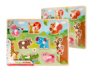 Puzzle enfant imaginovo animaux bois +18 mois 9       pieces 30x22,5x1,5 cm — Non classé