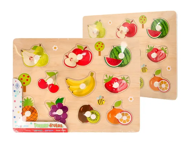 Puzzle enfant imaginovo fruits bois +18 mois 10       pieces 30x22,5x1,5 cm — Non classé
