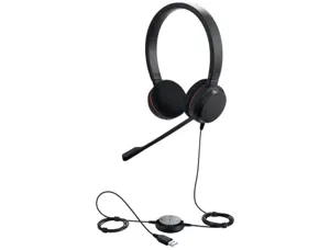 Micro-casque jabra evolve 20ms stereo filiaire coloris  noir — Non classé