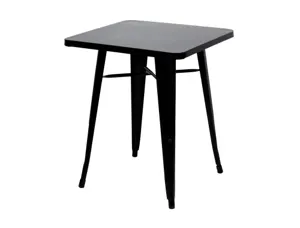 Table paperflow urban indoor/outdoor acier          galvanise laque mat           730x600x600mm coloris noir — Non classé