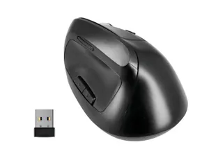Souris q-connect optique sans fil ergonomique vertical dpi  800/1200/1600 batterie        rechargeable coloris noir — Non…