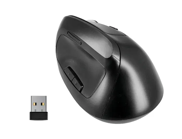 Souris q-connect optique sans fil ergonomique vertical dpi  800/1200/1600 batterie        rechargeable coloris noir — Non…