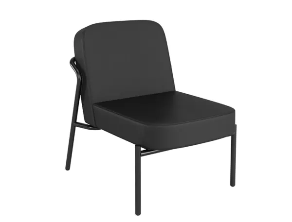 Fauteuil paperflow medso modele rond taille s          simili-cuir coloris noir — Non classé