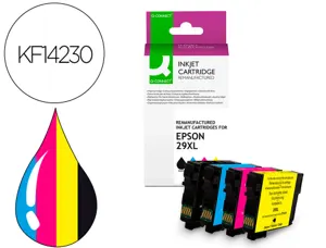 Cartouche d'encre compatible q-connect epson 29xl 550 p noir/cyan/magenta/jaune pack 4 couleur — Non classé