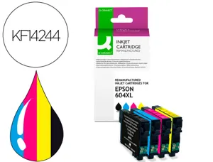 Cartouche d'encre compatible q-connect epson 604xl 500 p noir/cyan/magenta/jaune pack 4 couleur — Non classé