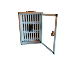 Armoire rangement cep mobisafe pour 24 telephones   portables verrou securite cle numerotation emplacements — Non classé
