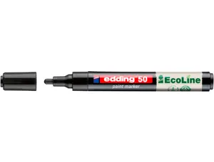 Marqueur edding 50 ecoline peinture base eau pointe      ogive 2/3mm coloris noir — Non classé