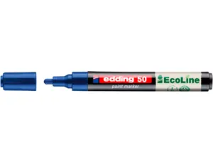 Marqueur edding 50 ecoline peinture base eau pointe      ogive 2/3mm coloris bleu — Non classé
