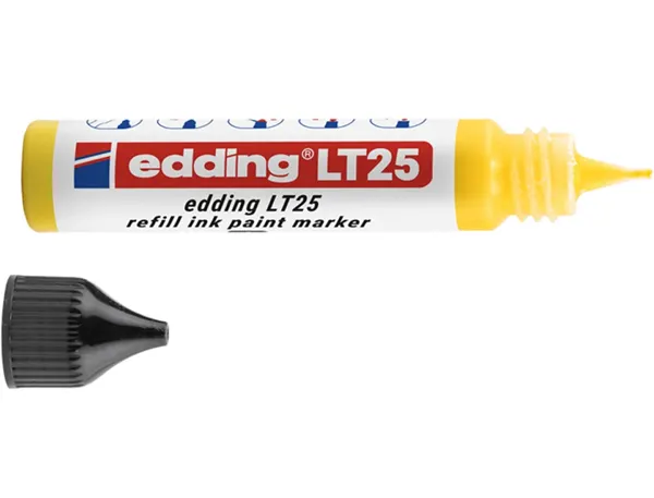 Recharge edding lt 25 encre marqueur peinture ecoline     25ml coloris jaune — Non classé
