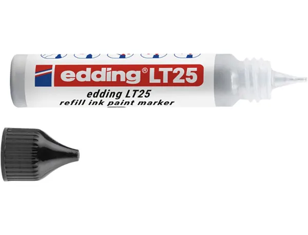 Recharge edding lt 25 encre marqueur peinture ecoline     25ml coloris argent — Non classé