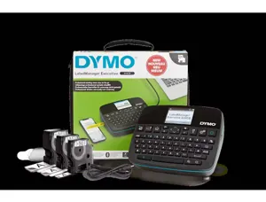 Kit dymo etiqueteuse portable labelmanager executive 640 cb clavier azerty avec malette   transport coloris noir — Non classé