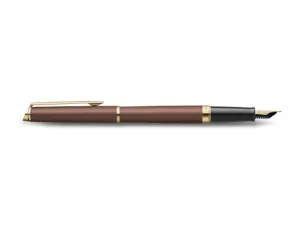 Stylo-plume waterman hemisphere metallic capuchon  clip pointe fine coloris      rouge cuivre coffret cadeau — Non classé