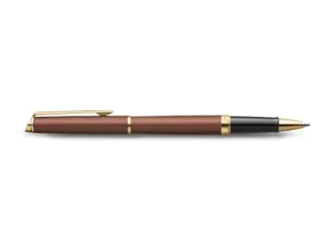 Roller waterman hemisphere metallic capuchon clip pointe fine encre noire coloris      rouge cuivre coffret cadeau — Non…