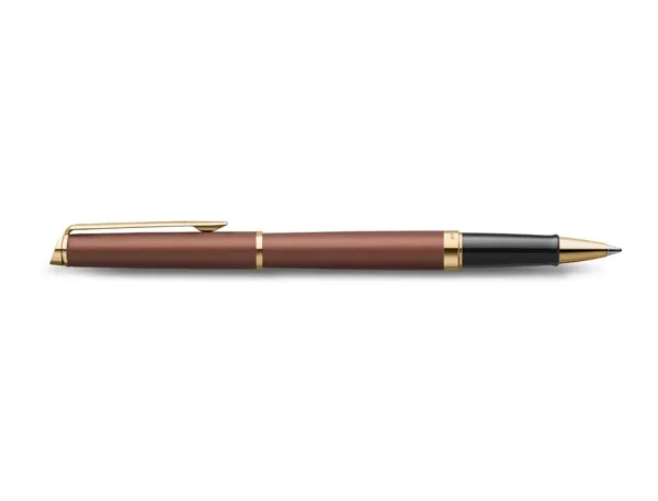 Roller waterman hemisphere metallic capuchon clip pointe fine encre noire coloris      rouge cuivre coffret cadeau — Non…