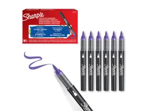 Marqueur sharpie creatif pointe pinceau trait min      1,2mm encre acrylique coloris lilas — Non classé