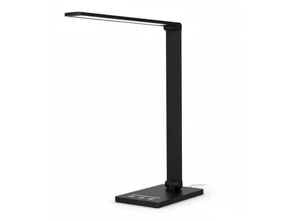 Lampe bureau q-connect vega 52 led puissance 10w          dimensions 190x380x320mm      coloris noir — Non classé
