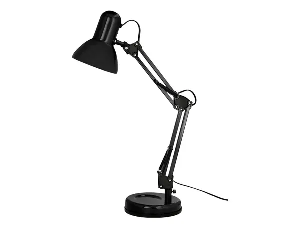 Lampe bureau q-connect polaris puissance 40w         dimensions 150x430x160mm      coloris noir — Non classé