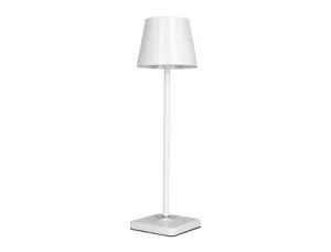 Lampe bureau q-connect nova led 2w 200 lm metal tactile   rechargeable par usb-c        coloris blanc — Non classé