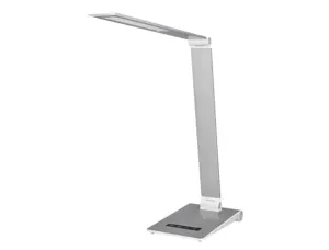 Lampe bureau q-connect sirio led 13w 800 lm tactile 3      niveaux luminosite intensite  reglable coloris argent — Non classé