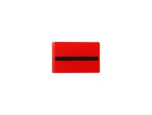 Porte-etiquette tarifold magnetique plastifiable a     froid 66x100mm coloris rouge  sachet 50 unites — Non classé