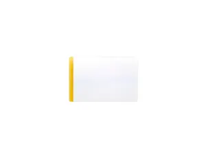 Porte-etiquette tarifold magnetique plastifiable a     froid 66x100mm coloris jaune  sachet 50 unites — Non classé