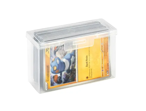 Boite viquel pour carte a collectionner pp capacite 110 cartes incolore — Non classé
