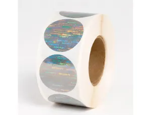 Etiquette autocollante avery holographique void avec       transfert ronde diam. 37mm    rouleau 1000 unites — Non classé