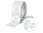Etiquette Autocollante Avery Plaisir D'offrir Nature Vert & Blanc Ronde Diam. 35 mm Rouleau 500 Unites —… — vue 2