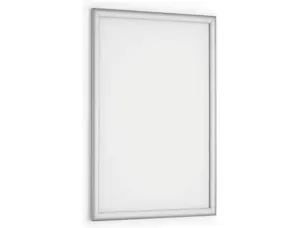 Cadre affichage durable snapframe a1 aluminium film   transparent antireflet coins  droits coloris argent — Non classé