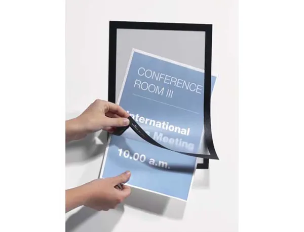 Cadre affichage durable duraframe autocollant a3 32,5x44,5cm coloris noir — Non classé