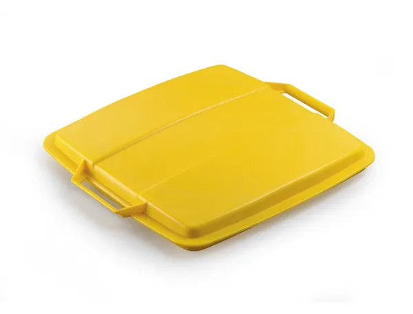 Couvercle durable poubelle durabin capacite 90l carre    avec poignee coloris jaune — Non classé