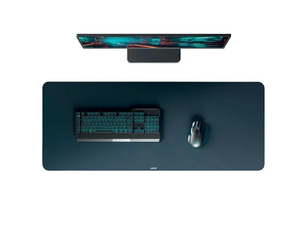 Tapis de bureau leitz xl antiderapant coins arrondis   dim 100x40cm coloris noir mat — Non classé