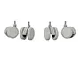 Roulette Leitz Pour Bureau Electrique Compact Assis-Debout Coloris Blanc Pack 4 Unites — Aménagement d'espace — vue 2