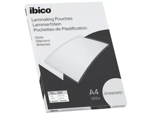 Pochette plastification ibico basics a4 125 microns coloris transparent boite 100 unites — Non classé
