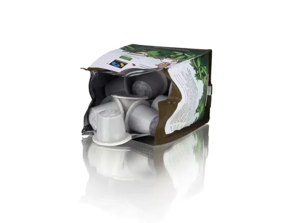 Cafe Puro Savanna Bio Compatible Nespresso 60% Arabica 40% Robusta Fairtrade Sachet 10 Capsules — Services généraux