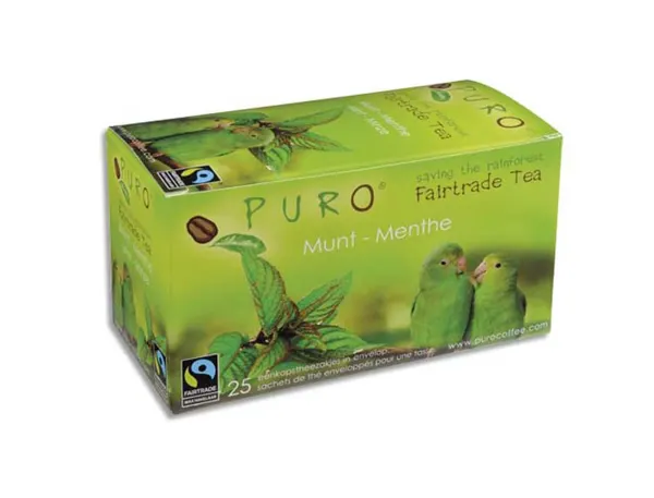 The Puro Bio Fairtrade Menthe Verte Sachet 1,5g Boite 25 Unites — Services généraux