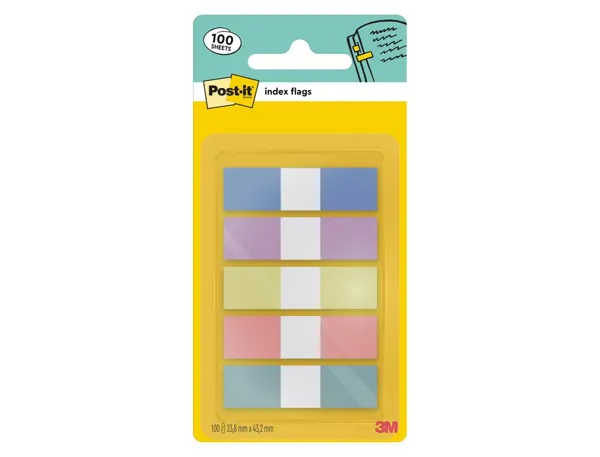 Marque-pages post-it index medium coloris pastel         assortis set 5x20 unites — Non classé