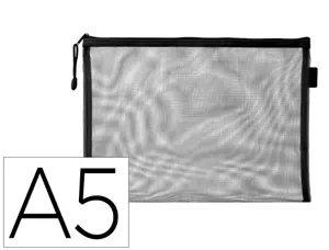 Pochette zip liderpapel a5 multiusage fermeture eclair   polyester transpirable        coloris noir — Non classé