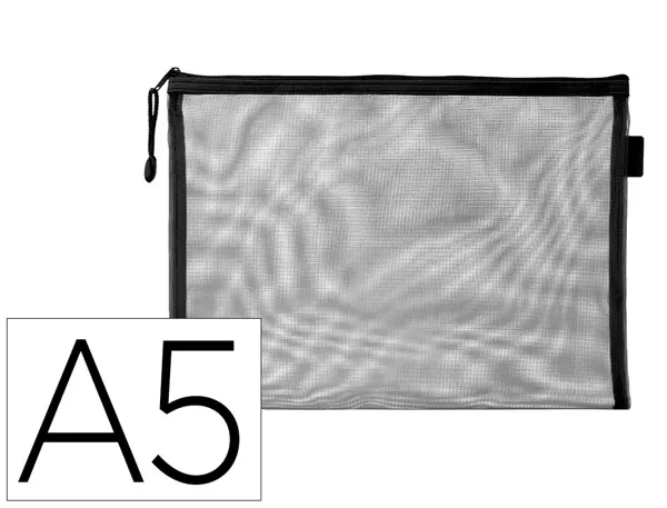 Pochette zip liderpapel a5 multiusage fermeture eclair   polyester transpirable        coloris noir — Non classé