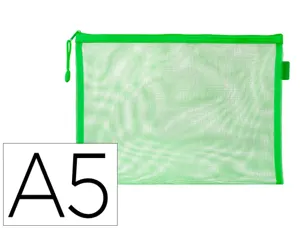 Pochette zip liderpapel a5 multiusage fermeture eclair   polyester transpirable        coloris vert — Non classé